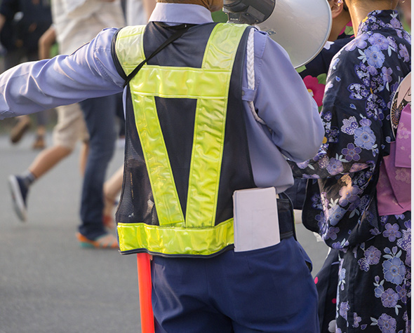 来場者の混乱をすみやかに防ぎます！